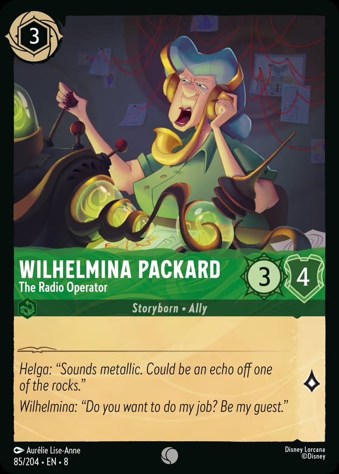Wilhelmina Packard - The Radio Operator, Reign of Jafar 85/204