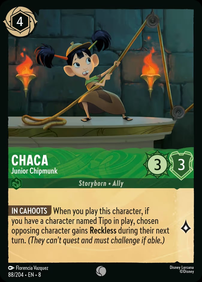 Chaca - Junior Chipmunk, Reign of Jafar 88/204