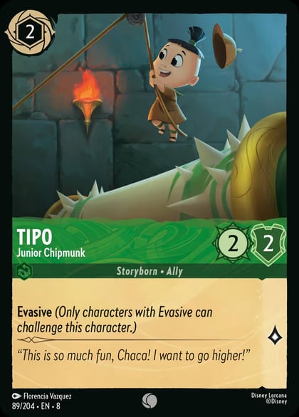 Tipo - Junior Chipmunk, Reign of Jafar 89/204