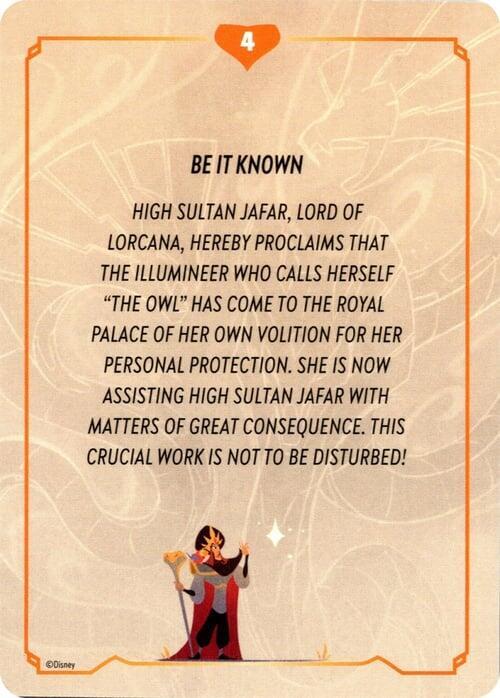 Reign of Jafar Lore Card (4 of 19), Reign of Jafar P711217