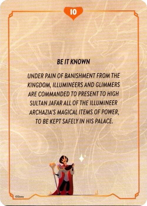 Reign of Jafar Lore Card (10 of 19), Reign of Jafar P711227