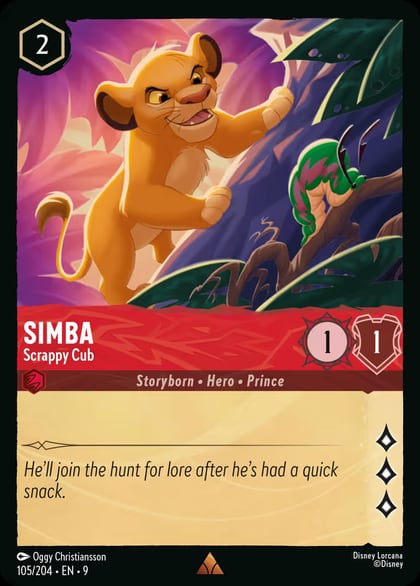 Simba - Scrappy Cub, Fabled 105/204