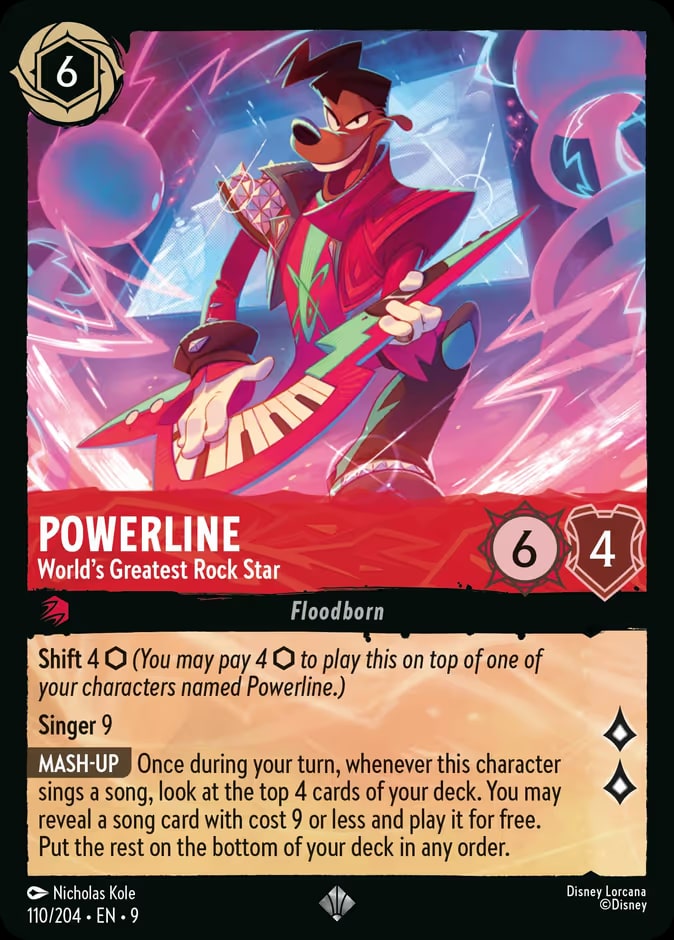 Powerline - World's Greatest Rock Star, Fabled 110/204