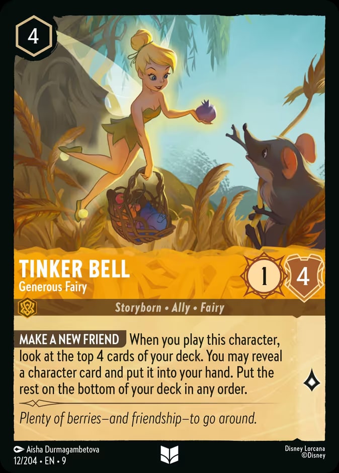 Tinker Bell - Generous Fairy, Fabled 12/204
