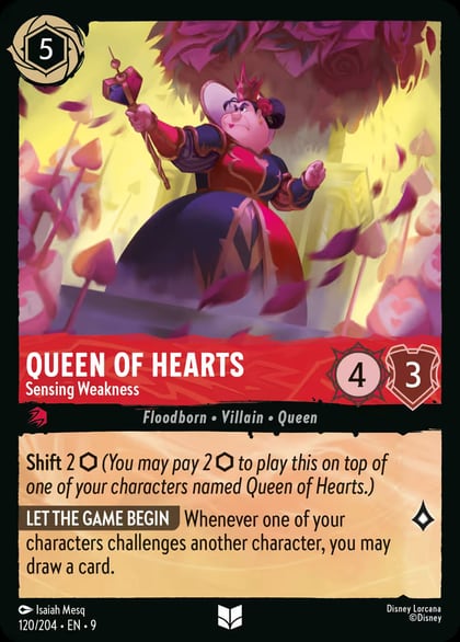 Queen of Hearts - Sensing Weakness, Fabled 120/204