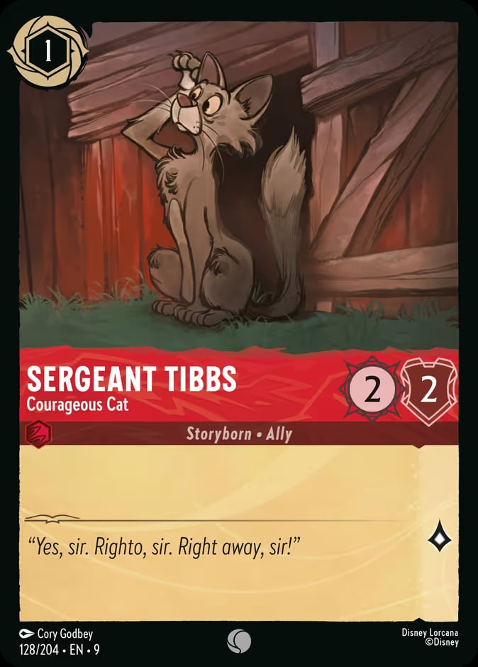 Sergeant Tibbs - Courageous Cat, Fabled 128/204
