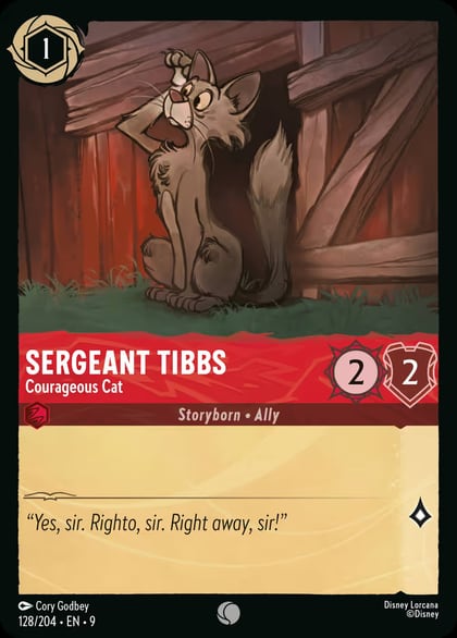 Sergeant Tibbs - Courageous Cat, Fabled 128/204