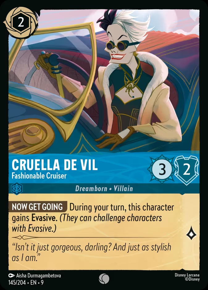 Cruella De Vil - Fashionable Cruiser, Fabled 145/204