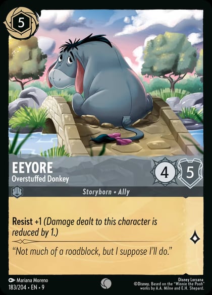 Eeyore - Overstuffed Donkey, Fabled 183/204