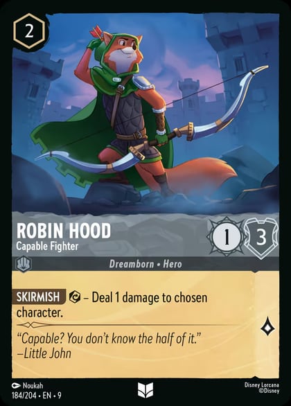 Robin Hood - Capable Fighter, Fabled 184/204