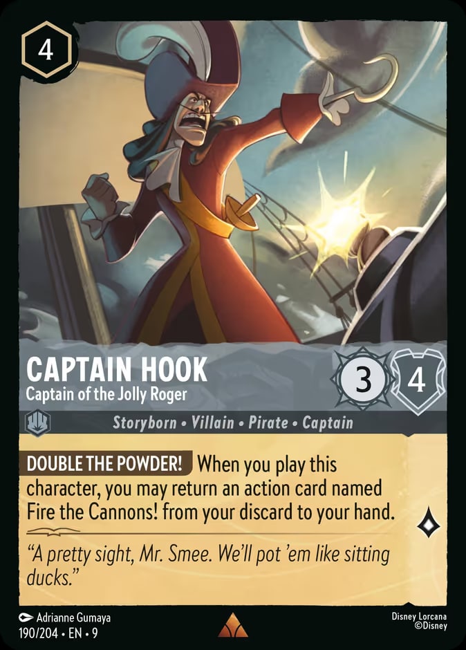 Captain Hook - Captain of the Jolly Roger, Fabled 190/204
