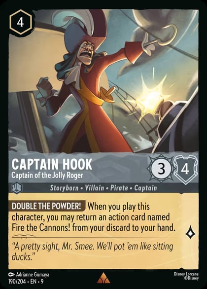 Captain Hook - Captain of the Jolly Roger, Fabled 190/204