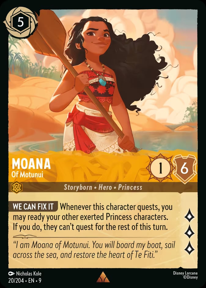 Moana - Of Motunui, Fabled 20/204