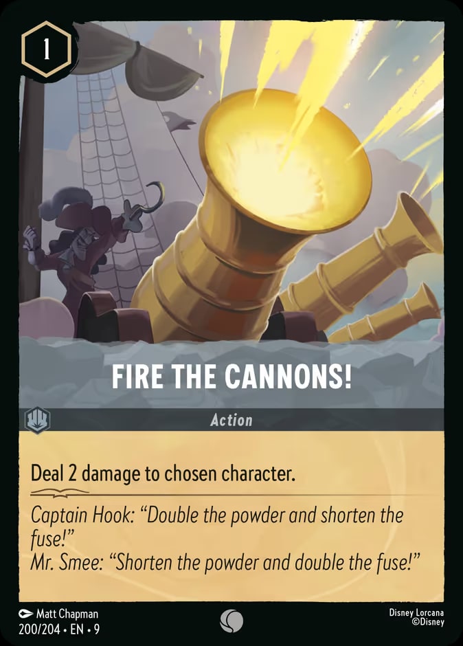 Fire the Cannons!, Fabled 200/204