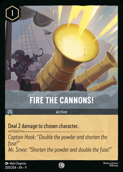 Fire the Cannons!, Fabled 200/204