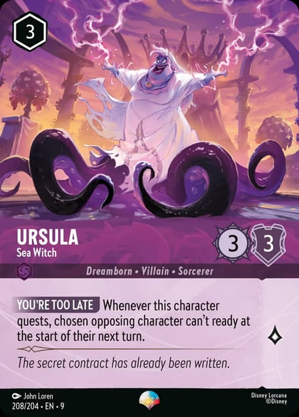 Ursula - Sea Witch (Epic), Fabled 208/204