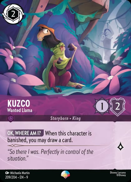 Kuzco - Wanted Llama (Epic), Fabled 209/204