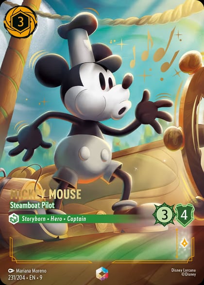 Mickey Mouse - Steamboat Pilot (Enchanted), Fabled 231/204