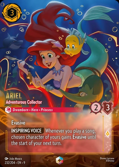 Ariel - Adventurous Collector (Enchanted), Fabled 232/204