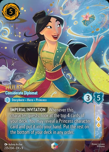 Mulan - Considerate Diplomat (Enchanted), Fabled 235/204