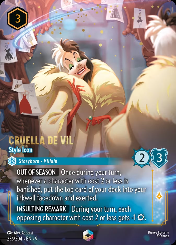 Cruella De Vil - Style Icon (Enchanted), Fabled 236/204