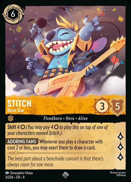 Stitch - Rock Star, Fabled 3/204