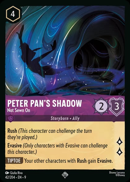 Peter Pan's Shadow - Not Sewn On, Fabled 42/204