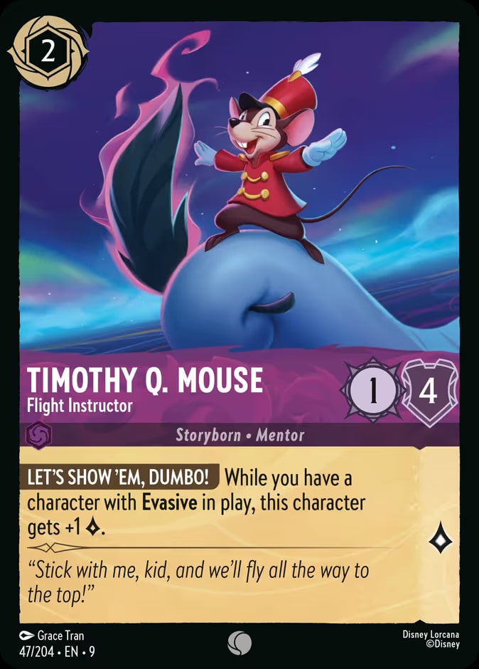 Timothy Q. Mouse - Flight Instructor, Fabled 47/204