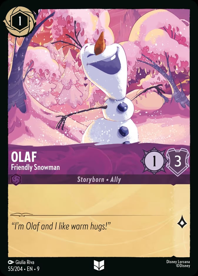 Olaf - Friendly Snowman, Fabled 55/204