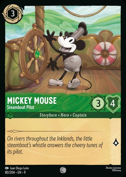 Mickey Mouse - Steamboat Pilot, Fabled 80/204