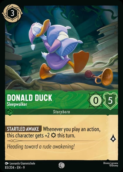 Donald Duck - Sleepwalker, Fabled 83/204