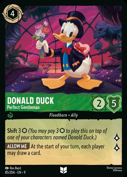 Donald Duck - Perfect Gentleman, Fabled 85/204