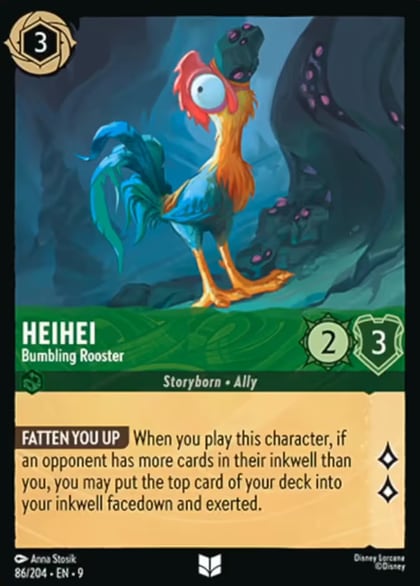 Heihei - Bumbling Rooster, Fabled 86/204