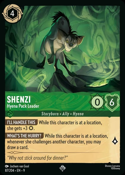 Shenzi - Hyena Pack Leader, Fabled 87/204