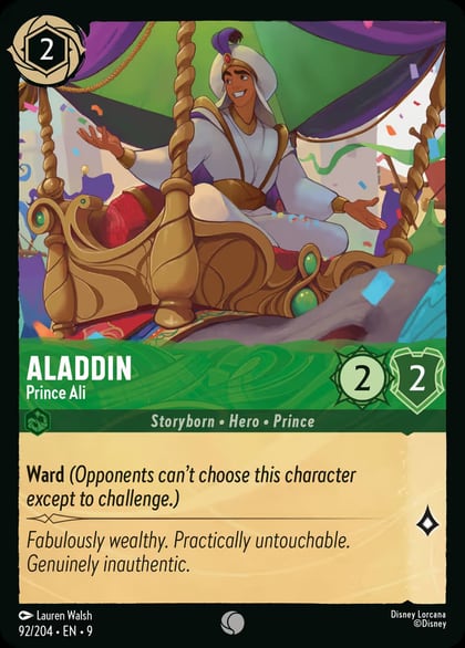 Aladdin - Prince Ali, Fabled 92/204