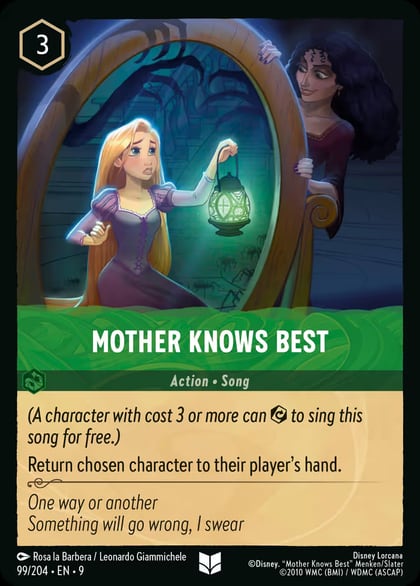 Mother Knows Best, Fabled 99/204
