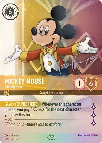 Mickey Mouse - Friendly Face (Alternate Art), Disney100 Promos 18