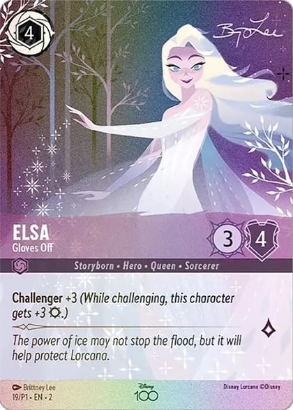 Elsa - Gloves Off (Alternate Art), Disney100 Promos 19