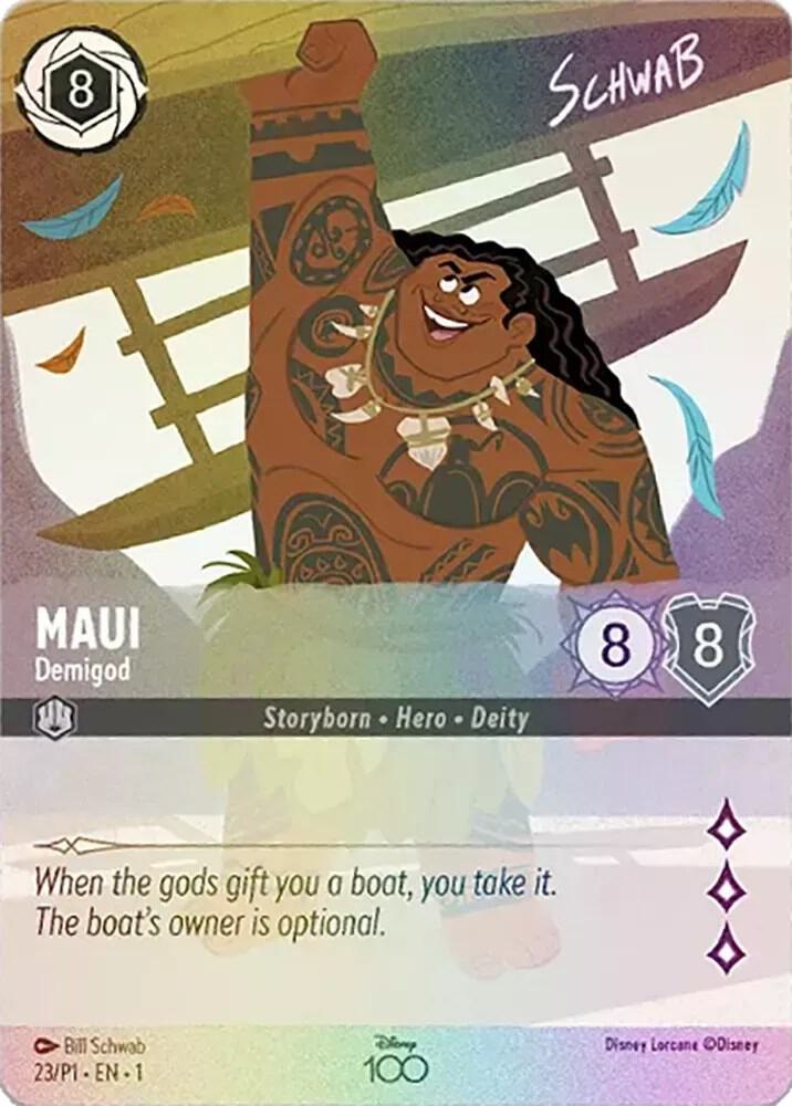 Maui - Demigod (Alternate Art), Disney100 Promos 23