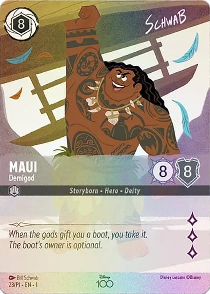 Maui - Demigod (Alternate Art), Disney100 Promos 23