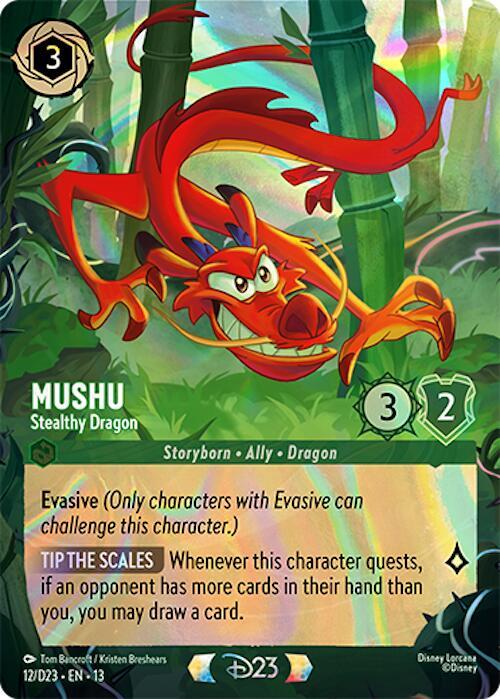 Mushu - Stealthy Dragon, D23 Promos 12
