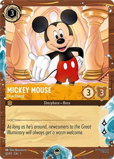 Mickey Mouse - True Friend (Disney Cruise Promo), Disney Lorcana Promo Cards 10