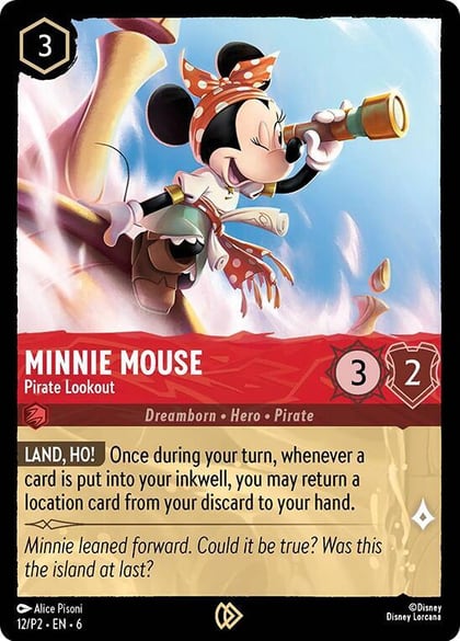 Minnie Mouse - Pirate Lookout, Disney Lorcana Promo Cards 12