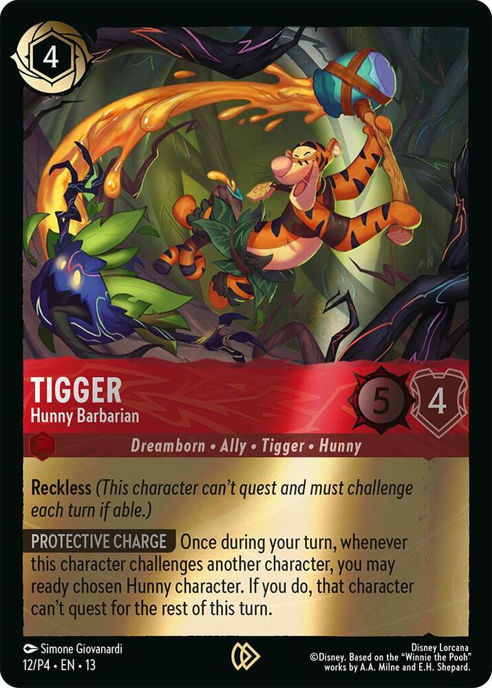 Tigger - Hunny Barbarian, Disney Lorcana Promo Cards 12