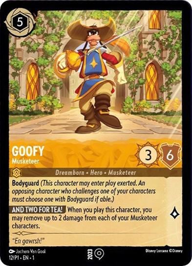 Goofy - Musketeer, Disney Lorcana Promo Cards 12