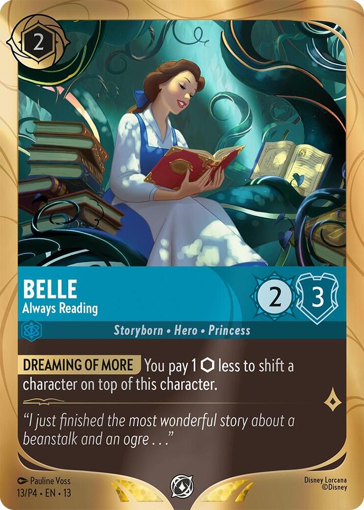 Belle - Always Reading, Disney Lorcana Promo Cards 13