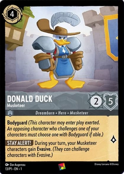 Donald Duck - Musketeer, Disney Lorcana Promo Cards 13