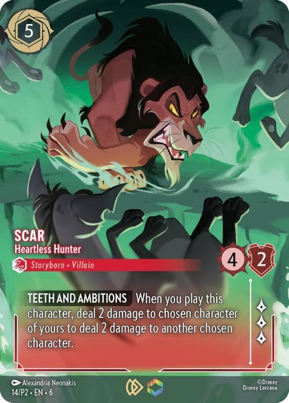 Scar - Heartless Hunter (Store Championship), Disney Lorcana Promo Cards 14