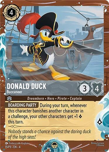 Donald Duck - Buccaneer (Disney Cruise Promo), Disney Lorcana Promo Cards 15