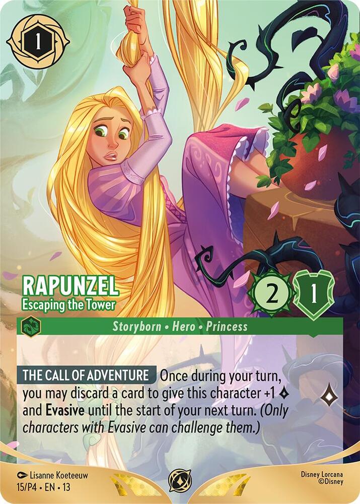Rapunzel - Escaping the Tower (Store Championship Participant), Disney Lorcana Promo Cards 15